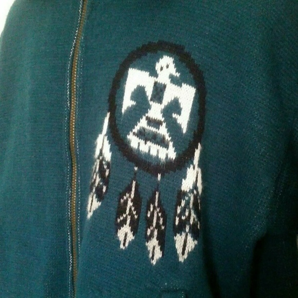 Wool Sweater Indian Native Blanket Phoenix - Picture 3 of 7